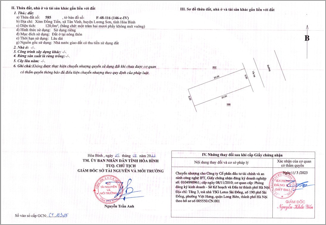 Bán lô LK tại dự án Centre Ville Lương Sơn, view sông, DT 100m2, sẵn sổ đỏ giao dịch - Ảnh 1